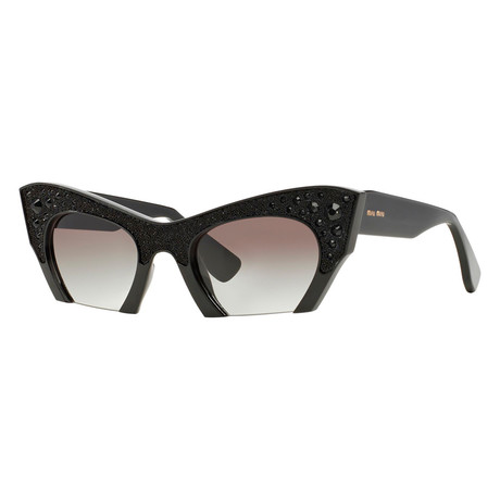 Miu Miu // Women's Cat-eye Sunglasses // Black + Gray