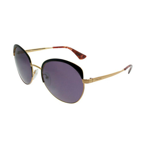 Prada // Men's Aviator Sunglasses // Antique Gold + Black