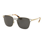 Prada // Men's Aviator Sunglasses // Black + Gray