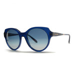 Miu Miu // Women's Round Sunglasses // Blue + Blue