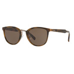 Prada // Men's Oval Sunglasses // Green + Brown