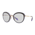 Miu Miu // Women's Cat-eye Sunglasses // Lilac + Light Gray