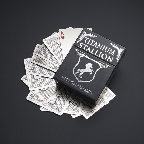 Titanium Stallion // Metal Playing Cards