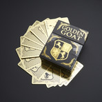 Golden Goat // Metal Playing Cards