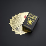Golden Dragon // Mini Metal Playing Cards