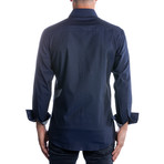 Silva Long Sleeve Shirt // Navy (L)