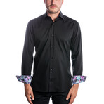 Stefano Dress Shirt // Black (XL)