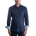 Silva Long Sleeve Shirt // Navy (L)