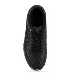 Quilts Sneaker // Black + Camo + Gray (US: 9.5)