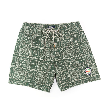 Original Lahaina Elastic Waist Swim Shorts // Dark Forest (S)