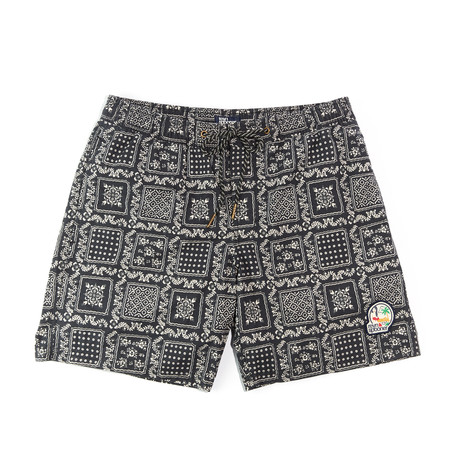 Original Lahaina Elastic Waist Swim Shorts // Black (S)