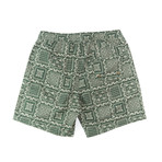 Original Lahaina Elastic Waist Swim Shorts // Dark Forest (S)