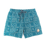 Original Lahaina Elastic Waist Swim Shorts // Dark Teal (S)