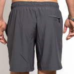 18" Nomad 4-Way Stretch Swim Trunks // Charcoal (XL)