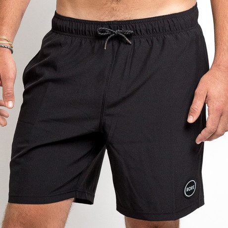 18" Nomad 4-Way Stretch Swim Trunks // Black (S)