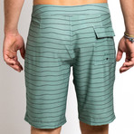 20" Mondo 4-Way Stretch Boardshorts // Sage Green (32)