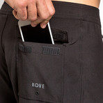 20" Mondo 4-Way Stretch Boardshorts // Black (30)