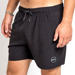 16" Ziggy 4-Way Stretch Swim Trunks // Black (S)