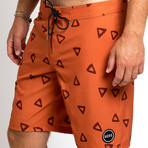 20" Mondo 4-Way Stretch Boardshorts // Rust (34)