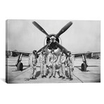 Test Pilots Stand In Front Of A P-47 Thunderbolt // Stocktrek Images