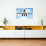 Aviation Lufthansa A340 // Addis Brown (26"W x 18"H x 0.75"D)