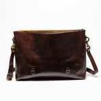 Urban Leather Messenger Bag // Antique Brown