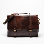 Urban Leather Messenger Bag // Antique Brown