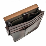 Leather Messenger Laptop Bag 2.0 12" // Antique Brown