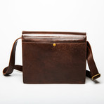 Leather Messenger Laptop Bag 2.0 12" // Antique Brown