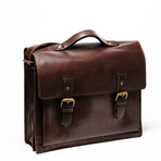 Complete Leather Briefcase 14" // Antique Brown