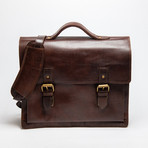 Complete Leather Briefcase 14" // Antique Brown