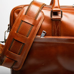 Slim Leather Briefcase // Signature Brown