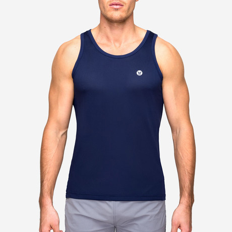 Aero Mesh Tank // Navy (XS)