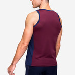 Aero Mesh Tank // Red Wine (S)