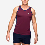 Aero Mesh Tank // Red Wine (S)