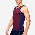 Aero Mesh Tank // Red Wine (S)