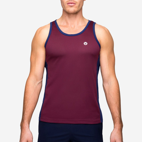 Aero Mesh Tank // Red Wine (XS)