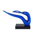 Sagitta Abstract Sculpture // Blue