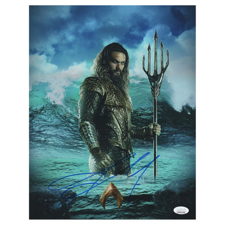 Signed Photo // "Justice Leaque" Aquaman // Jason Momoa // Ver. II