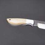 Camel Bone Hammered 1095 High Carbon Knife