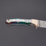 Galaxy Corelon / Exotic London Plane Damascus Knife