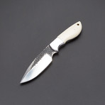 Camel Bone Hammered 1095 High Carbon Knife