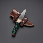 Galaxy Corelon / Exotic London Plane Damascus Knife