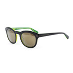 Women's J433S Sunglasses // Black + Green
