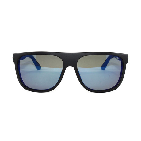 Tommy Hilfiger // TH1277S FB1 Sunglasses // Matte Black + Blue