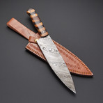 Damascus Wood Knife // EM-108