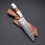 Etched J2 Steel Chef Knife // EM-102