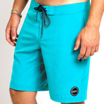 20" Mondo 4-Way Stretch Boardshorts // Cyan (34)