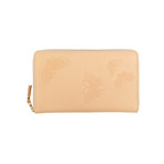 Leather Butterfly Travel Organizer Wallet // Beige