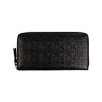 Leather Star Embossed Wallet // Black